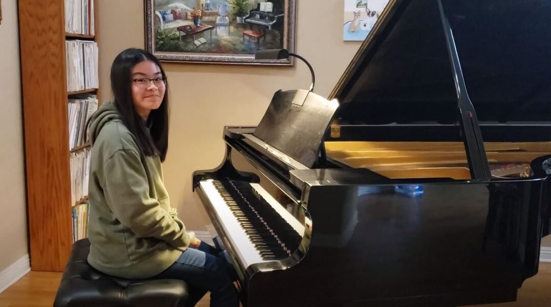 Janet Plays Impromptu in E flat Major Opus 90, No. 2 by Franz Schubert in Local Competition!